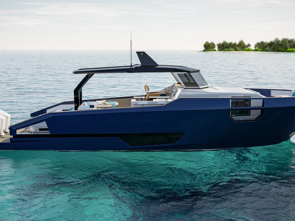 Scopri l'AUDACE 50 Sports Cruiser, il nuovo yacht di lusso nato dalla partnership tra AICON Yachts e LYNX Yachts.