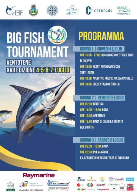 Locandina VENTOTENE BIG FISH TOURNAMENT 2024