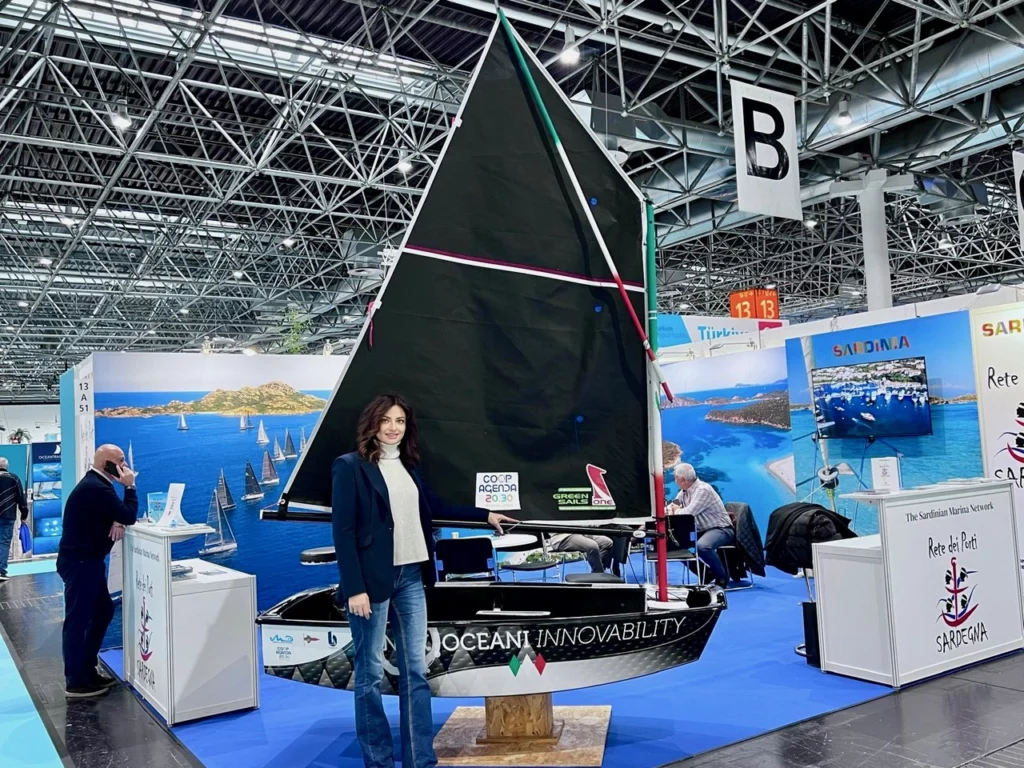 Optimist Ecologico di NOX Oceani al Boot Düsseldorf 2025: innovazione green con fibre di basalto e materiali eco.